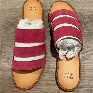 Frye leather suede sandals